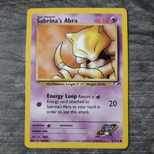 Gym Challenge Sabrina's Abra Pokémon Card - 91/132
