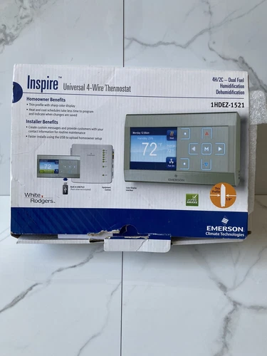 Emerson 1HDEZ-1521 Emerson Inspire Universal 4-Wire Thermostat System Free Ship!