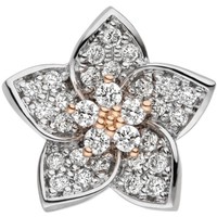 AnhäNger Blume Mit 30 Diamanten Brillanten 585 Gold Rotgold WeißGold Bicolor