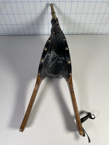 Vintage Bellow Wooden Fire Blower Fireplace Mantle Decor - Brass Blow Tube. - Picture 4 of 16