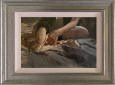 WILLIAM OXER ORIGINAL ''Dance to My Tune'' Ballett Ballerina Theater Ölgemälde  