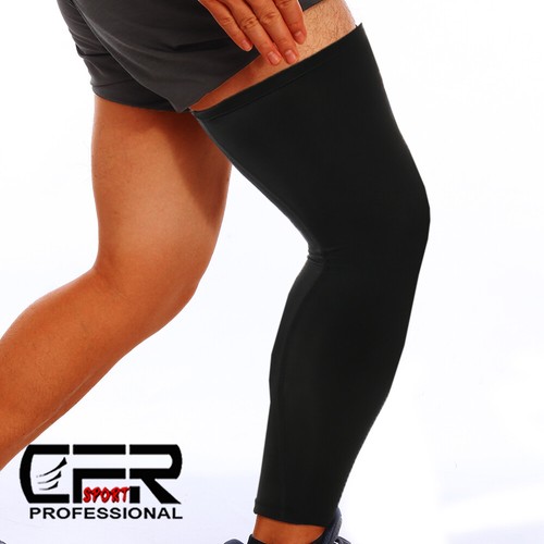 Knee Support Compression Full Leg Sleeve Brace Sport Joint Pain Relief Arthritis - Picture 12 of 19