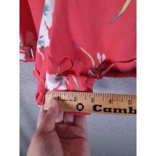 Volcom Shorts Womens Medium Wanna Have Sun Floral Pockets Elastic Waist - Picture 3 of 11