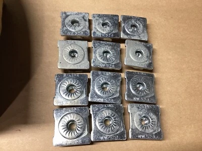 COOPER LOT OF 12 3/8" Channel Nut Washer Combination B-LINE NW528 ZN #111E114PR6*CO