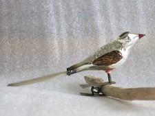 Antik Glas Vogel 12cm um 1900/1930 Lauscha - Christbaumschmuck - Weihnachtsbaum