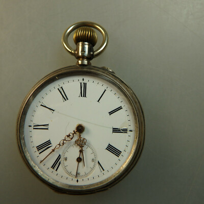 Offene Herrentaschenuhr Revue-Thommen Silber um 1900 (55865)