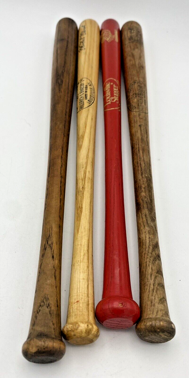 Lot of Vintage Louisville Slugger Miniature Bats Roberto Clemente, NJ