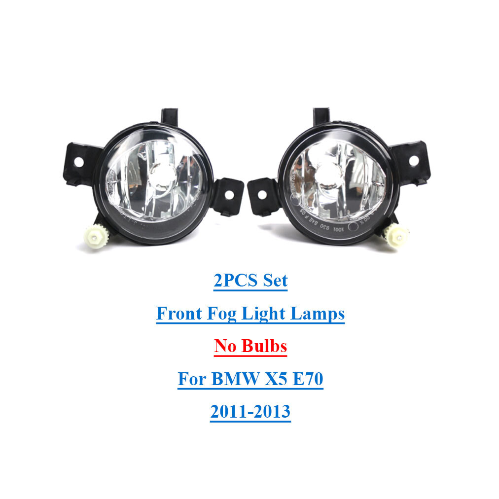 For BMW X5 E70 2011-2013 2PCS Set Car Front Fog Light Lamps without Bulbs