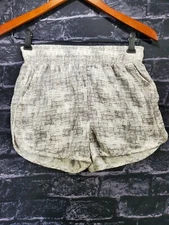 Rewash Brand Shorts Womens Small Linen Blend Elastic Waist Pockets Casual