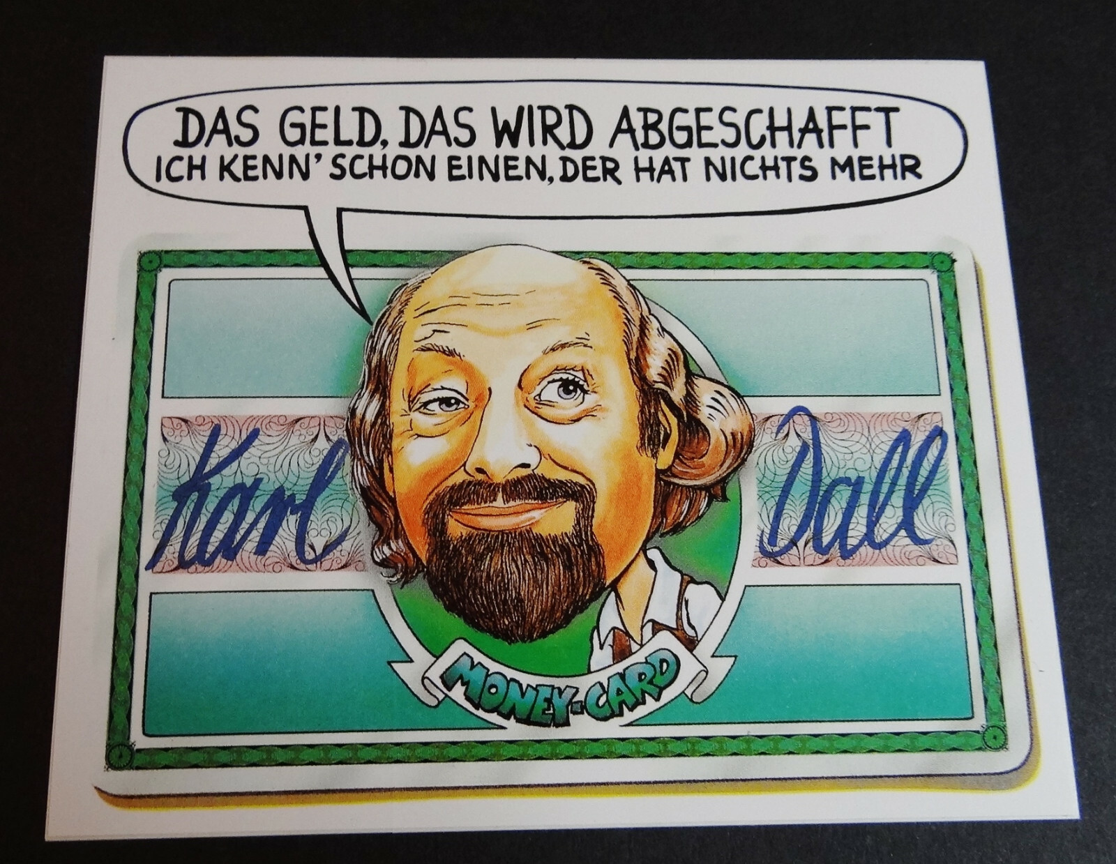 Promotional Stickers Karl Dall The Geld The Wird Abgeschafft 1988 eBay