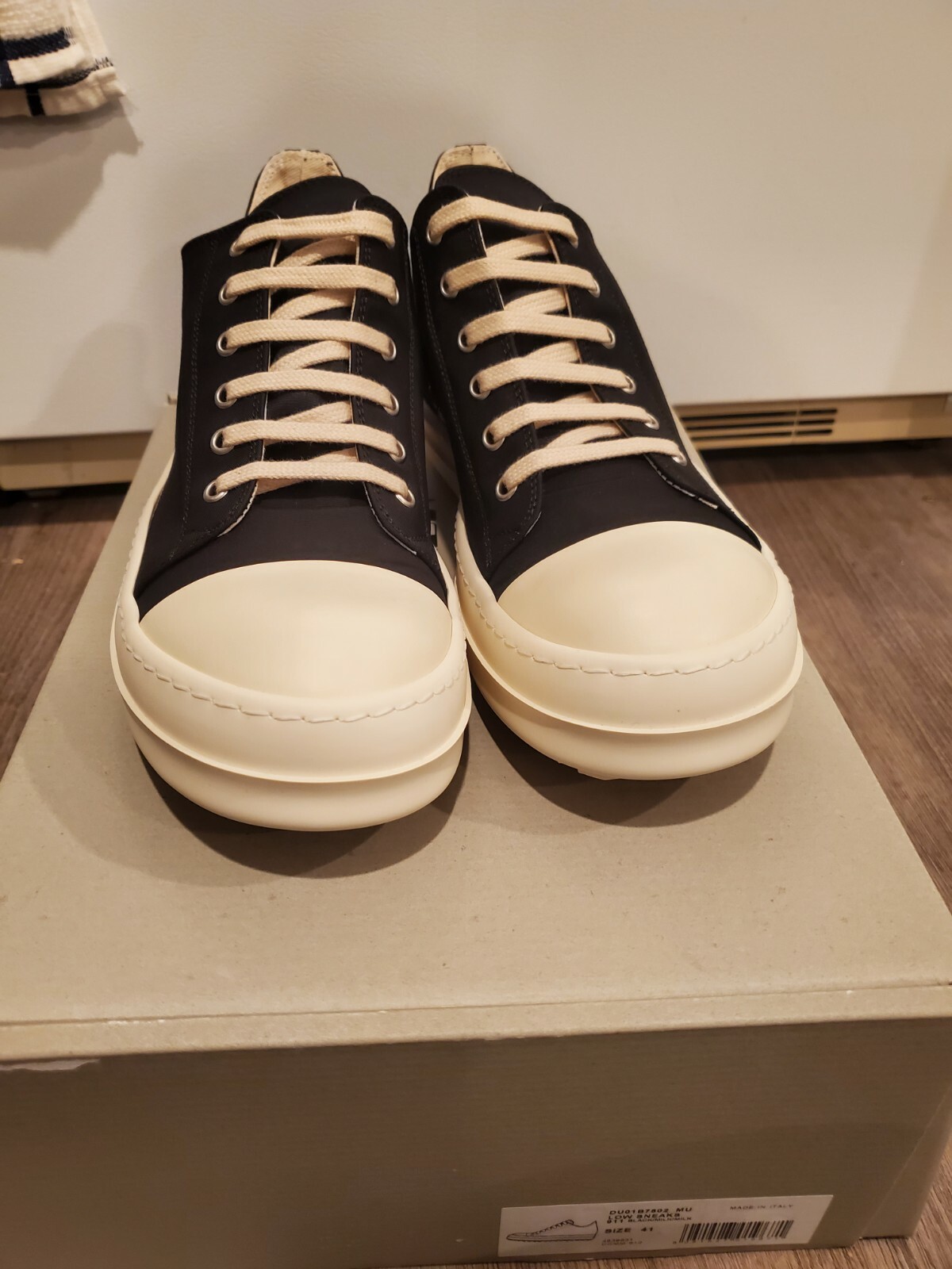 rick owens low canvas