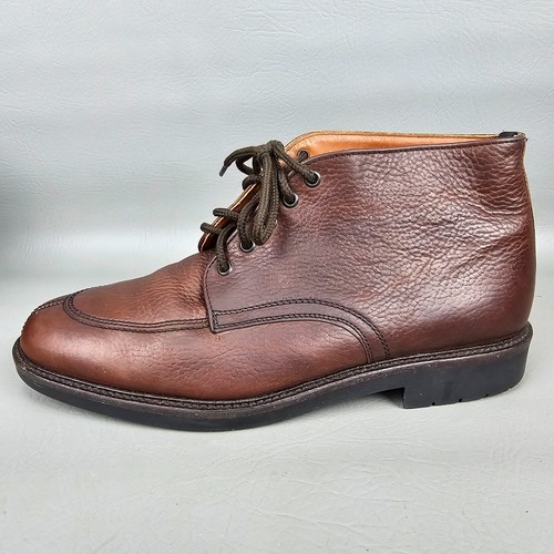 Botas al tobillo de encaje Bostonian Elements para hombre impermeables con punta dividida marrones EE. UU. 10,5 M - Imagen 6 de 12