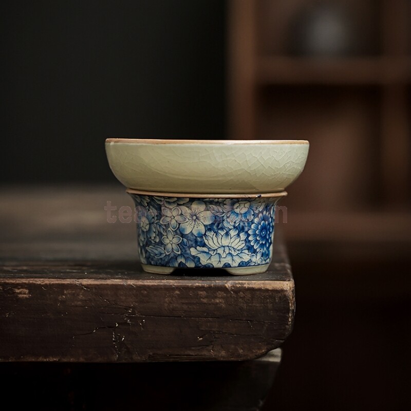 Flowers Chinese Tea Infuser Pottery Strainer Teaware Tea Accessories Tea Maker