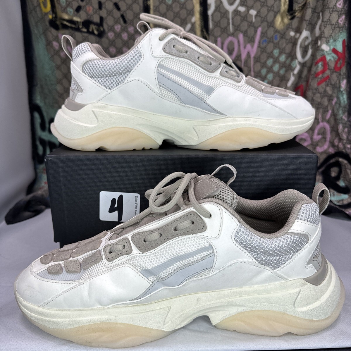 【新品未使用品】AMIRI BONE RUNNER 30cm 0400018925748_STONEGREY?wid=