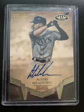 2019 Topps Tier One Austin Meadows Break Out Auto Autograph /250 #BAAM Rays Card