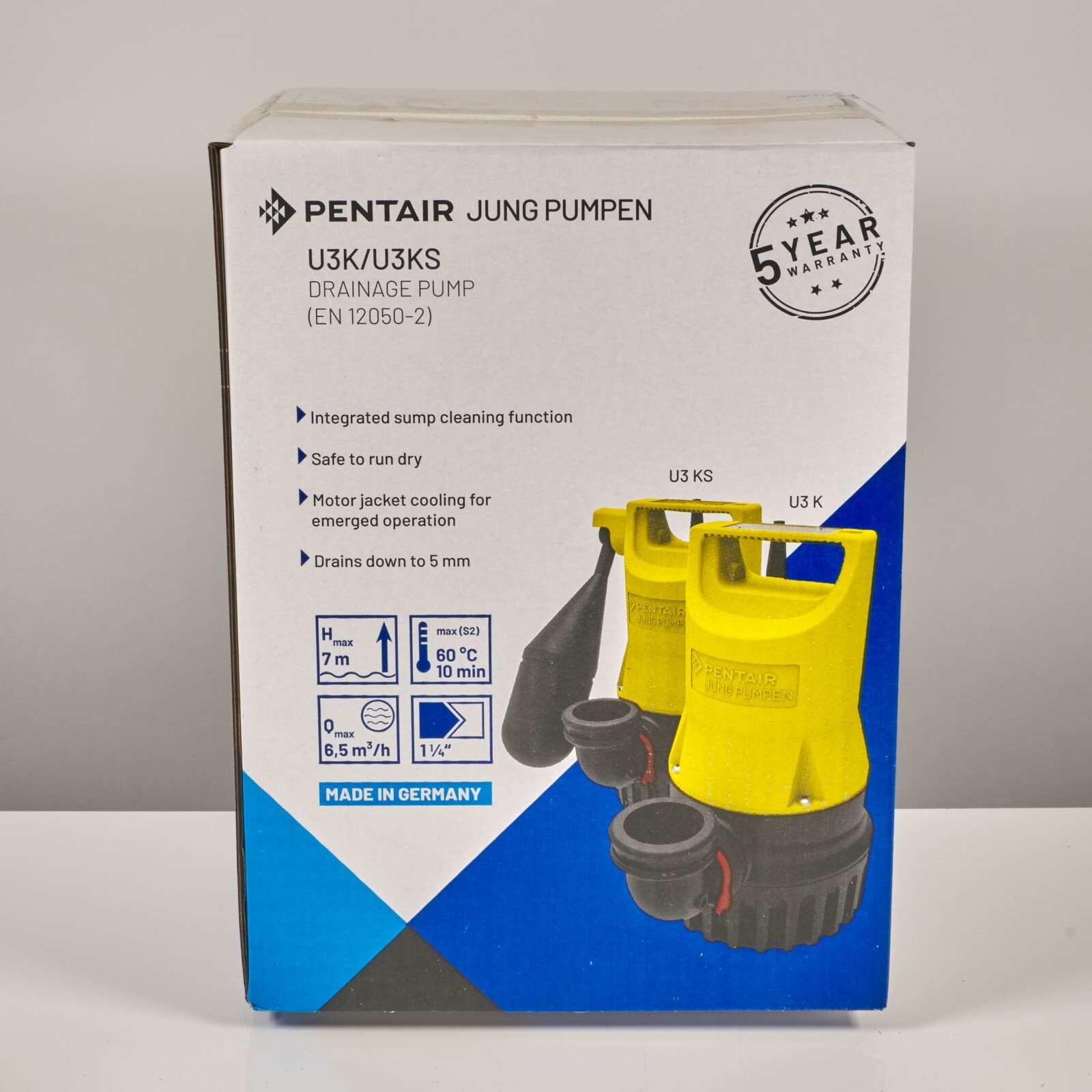 Kit Pompe Eaux Usées Jung JP50000 - Tuyau 20m Pour Cave Et Drainage