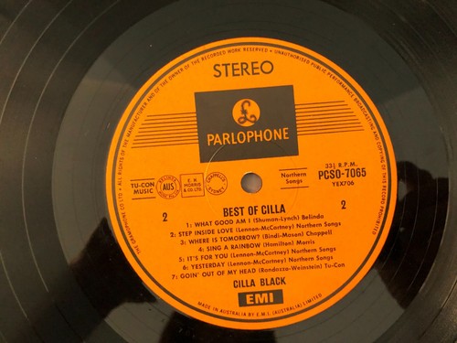 The Best of Cilla Black 12" LP 1968 Parlophone Aus PCSO-7065 - Picture 7 of 9