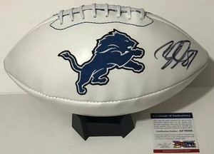 calvin johnson signed football
