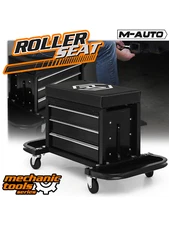 MoNiBloom Rolling Workbench with 3-Drawer Toolbox, 350 lbs, Black