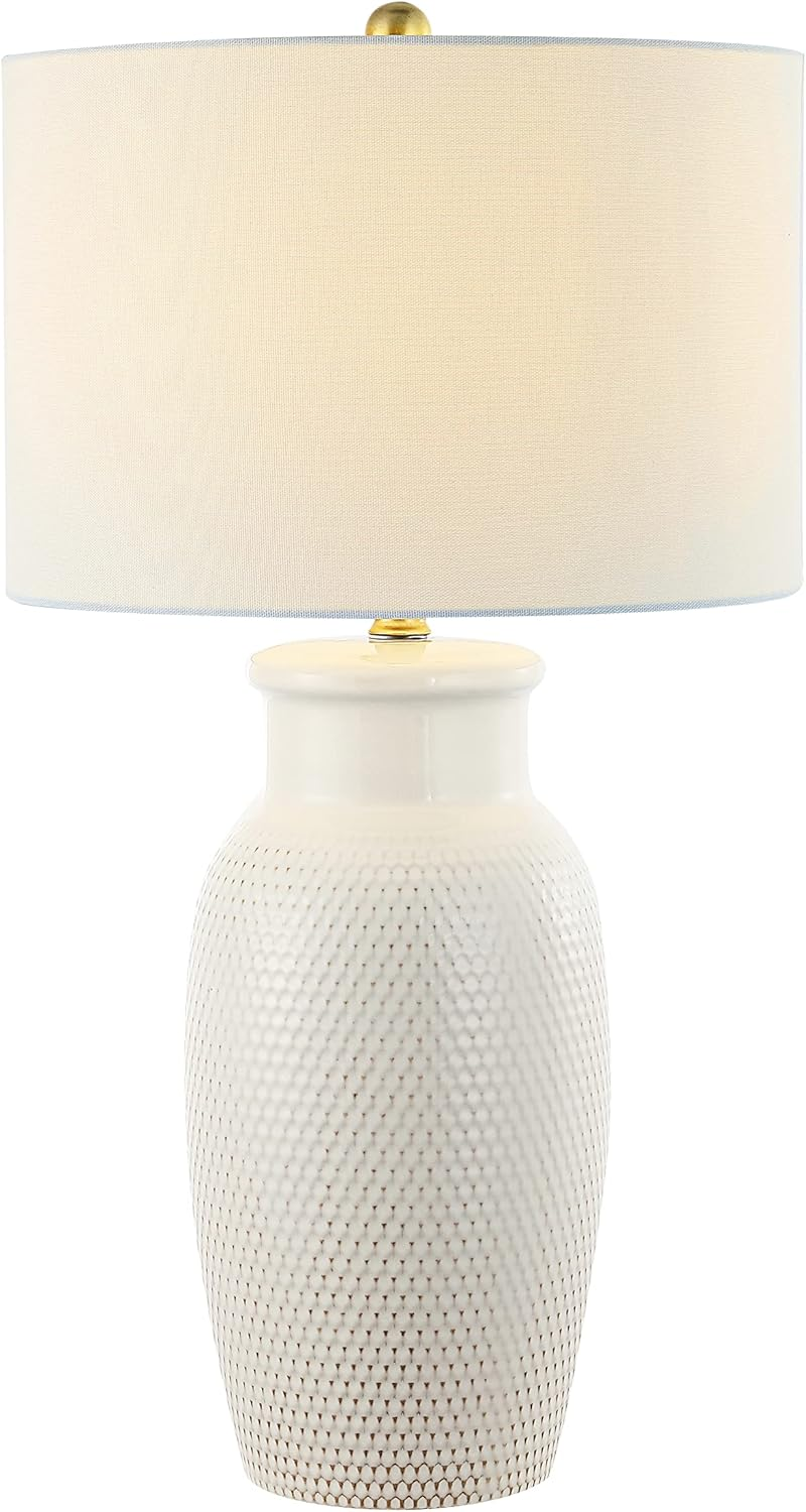 Lighting Collection Norsi Modern Contemporary Ivory Ceramic 27-Inch Bedroom Livi