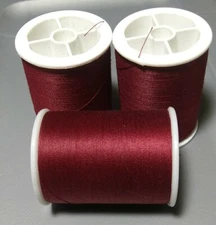 Coats & Clark Dual Duty Polyester Sewing Thread 3 spools 280 yd ea BARBERRY RED