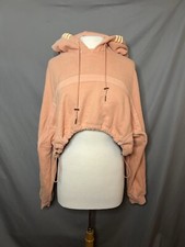 Ivy Park x Adidas oversized cropped hoodie in ambient blush size small