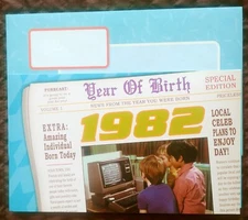 1982, "Year Of Birth", (1) Leanin' Tree Birthday Card, New With (1) Envelope