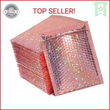 Outus 30 Pieces Holographic Bubble Padded Mailer Holographic Bubble Mailers Padd