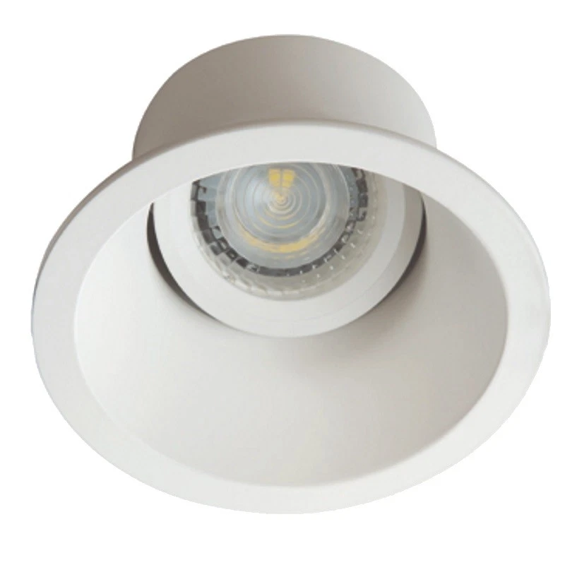Einbaurahmen MR16/GU10 rund / schwenkbar 90mm DA "APRILA DTO W" weiß - Bild 1 von 1