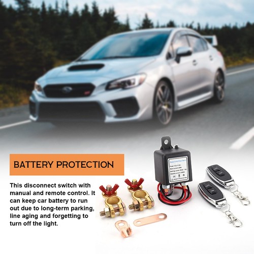 Kill Switch For Car Remote Battery Disconnect Switch 12V/24V 200A Remote VLUY - Picture 3 of 7