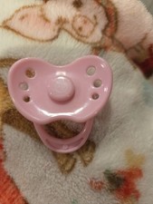 Magnetic Pacifier Dummy For Reborn Baby Doll PINK DESIGN Z/T