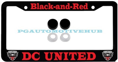 License Plate Frame Stainless Steel Vinyl Letters for DC United Red & Blue Eagle