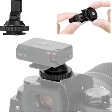 JJC Cold Shoe Mount Adapter for DJI Mic Mini with 1/4"-20, Durable ABS Cold Shoe