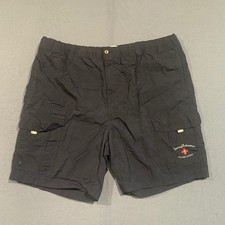 Tommy Bahama Swim Trunks Mens XL Black Palm Jacquard Drawstring