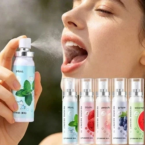 Fruit Flavor Oral Fresh Breath Spray Mint Mouth Spray Portable Bad Breath Freshe