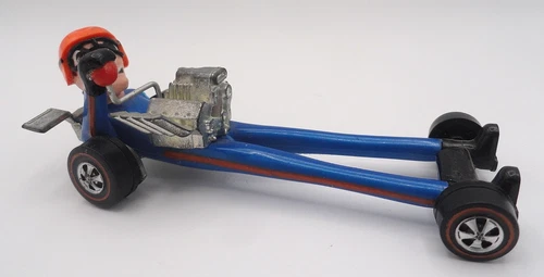 LOOK! CLEAN 1971 MATTEL FARBS "HY GEAR" CAR KOOK REDLINE CARICATURE MODEL CAR!