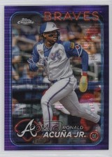 2024 Topps Chrome Purple Sonar Refractor 170/275 Ronald Acuna Jr Acuña #250 1pk2