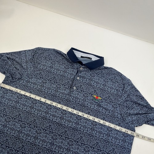 Greyson Baltusrol All over Print Floral Wolf Logo Performance Golf Shirt Size XL - Picture 9 of 10