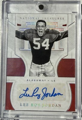 Panini 2021 NT Collegiate Signatures Lee Roy Jordan Auto /15 Alabama Dallas
