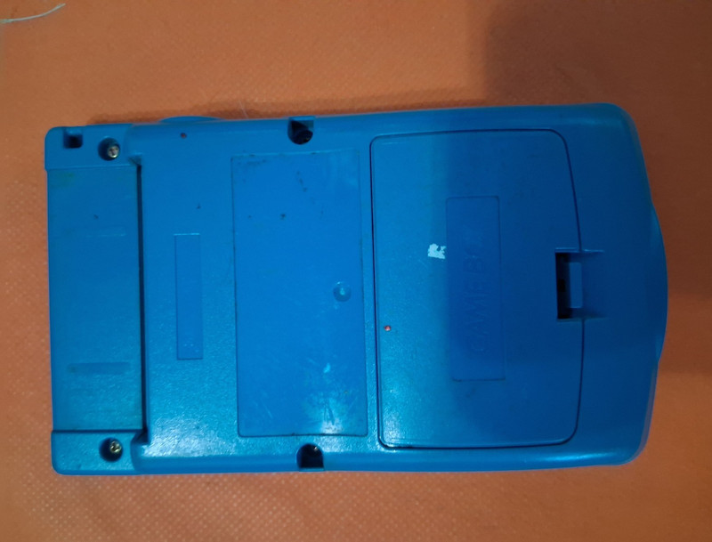 Nintendo Game Boy Color Blue Handheld System w/ Nintendo Game Boy Carry Case