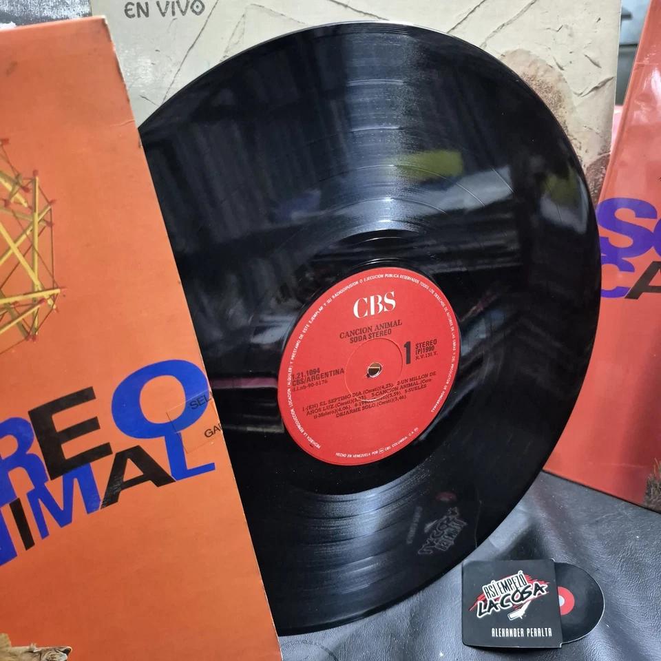 Soda Stereo – Cancion Animal - Latin, Rock Español, Edición Venezuela, 1990 🇻🇪 - Image 3 of 4