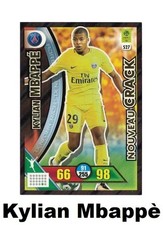 Panini XL Adrenalyn 2017/2018 Kylian Mbappe Rookie Card #527 Crack PSG. rookie card picture