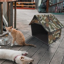 Cat House for Outdoor Cats Sleeping Cave Stray Cat Dog Winter Bed