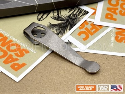 Titanium Deep Carry Pocket Clip for Spyderco PM2 Para 3 Yojimbo Smock +