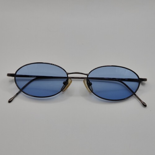 Oscar de la Renta Amaryllis OSP191 Sonnenbrille Titan Drahtgestell blaue ovale Gläser - Bild 2 von 20