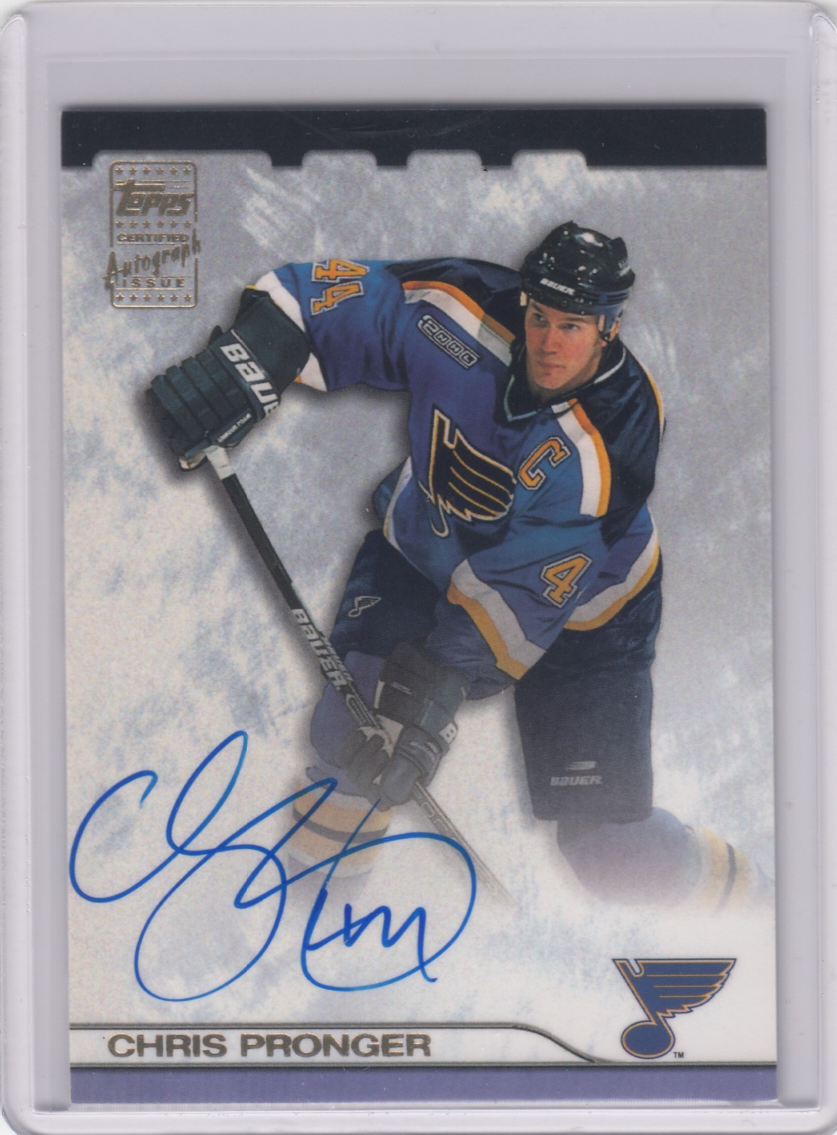 Chris Pronger  Auto ▪ 2000-01 Topps Hockey  Certified Autograph Issue #A-CP
