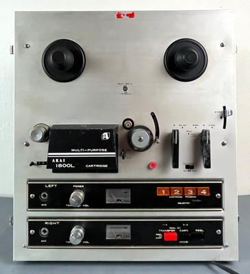 Vintage Akai Full Tube reel to reel tape recorder 1800L powers on For Parts