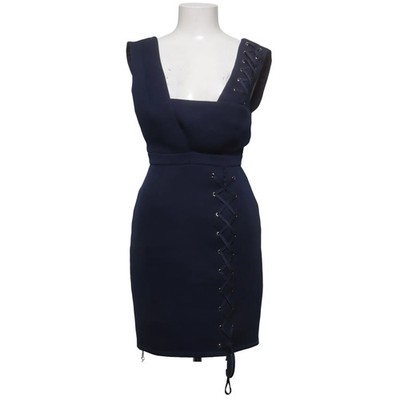 Lost Ink, Kleid, Größe: 36, Blau, Polyester, Einfarbig, Scuba, Damen #mja