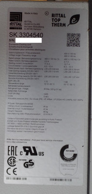1 Rittal SK 3304540 Anbau-Kühlgerät Top Therm Blue e 0,94kW Kühlleistung  400V