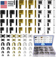 144PCS Zipper Repair Kit   4 Sizes  3, 5, 8, 10 , Insertion Pins, 3-Color Zi